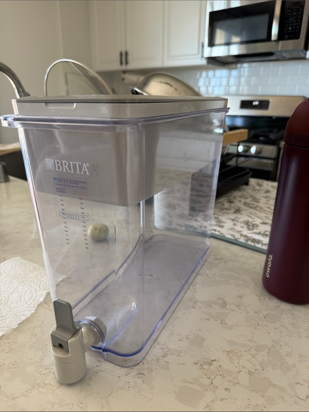 Brita White and Clear Water Filtration Dispenser with Spigot